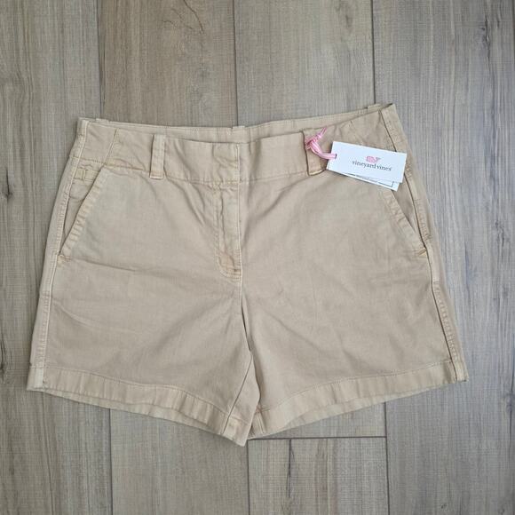 Vineyard Vines 5" Herringbone Every Day Shorts Sand Shorts Women Sz 8 - Picture 2 of 11